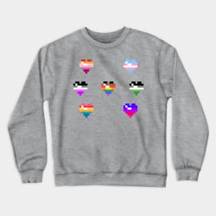 Pixel Heart - LGBT+ Pride (2023 Ensemble) T-Shirt Crewneck Sweatshirt